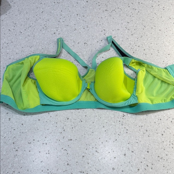 Victoria's Secret Aqua and Lime Bikini Top - Picture 2 of 5